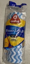 New O Cedar POWER SCRUB 10"  Roller Mop Refill Microfiber Wave Sponge