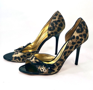 guess animal print heels