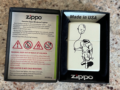 Emek Rare Radiohead Balloon Head Poster Lighter Zippo Never Used