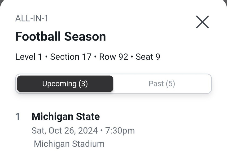 University of Michigan Wolverines vs. Michigan State Spartans Tickets