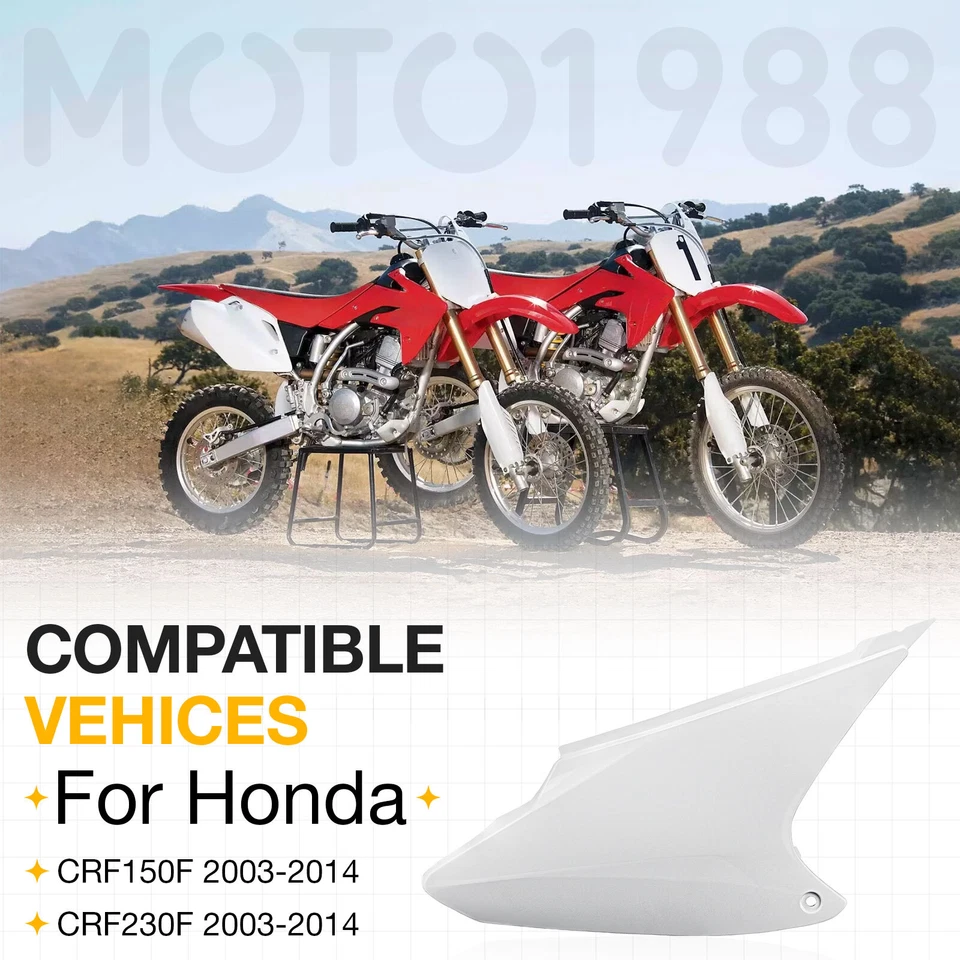 Placa de matrícula lateral izquierda para Honda CRF150F CRF230F 2003-2014 83600-KPS-900ZA Foto 4 de 4