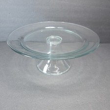 Anchor Hocking Glass Clear 10.5" Pedestal Cake Stand