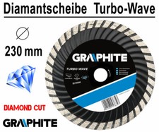 Diamanttrennscheibe Diamantscheibe Trennscheibe Ø 230 mm Trockenschnitt Turbowaw
