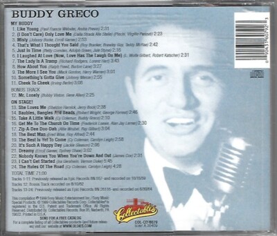 Buddy Greco – My Buddy / Buddy Greco On Stage! SEALED CD (31) | eBay