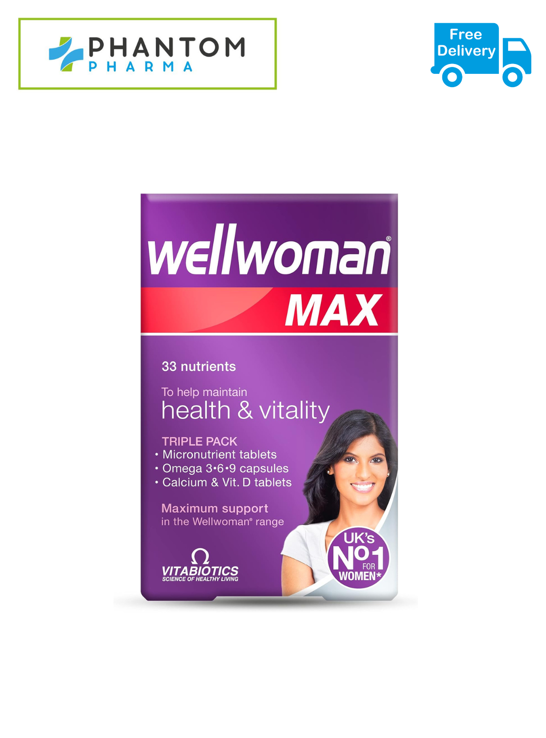 Vitabiotics - Wellwoman Max - 84 Tabs/Caps