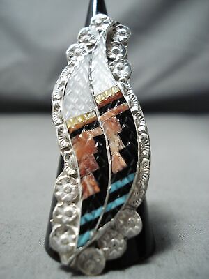 Marvelous Zuni Mother Of Pearl Sterling Silver Ring Native American Marvelous Zuni Mother Of Pearl Sterling Silver Ring Native American