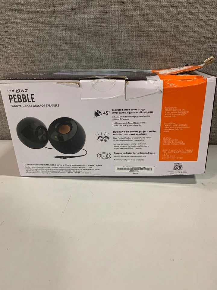 Creative pebble desktop speaker - Image 2 of 2