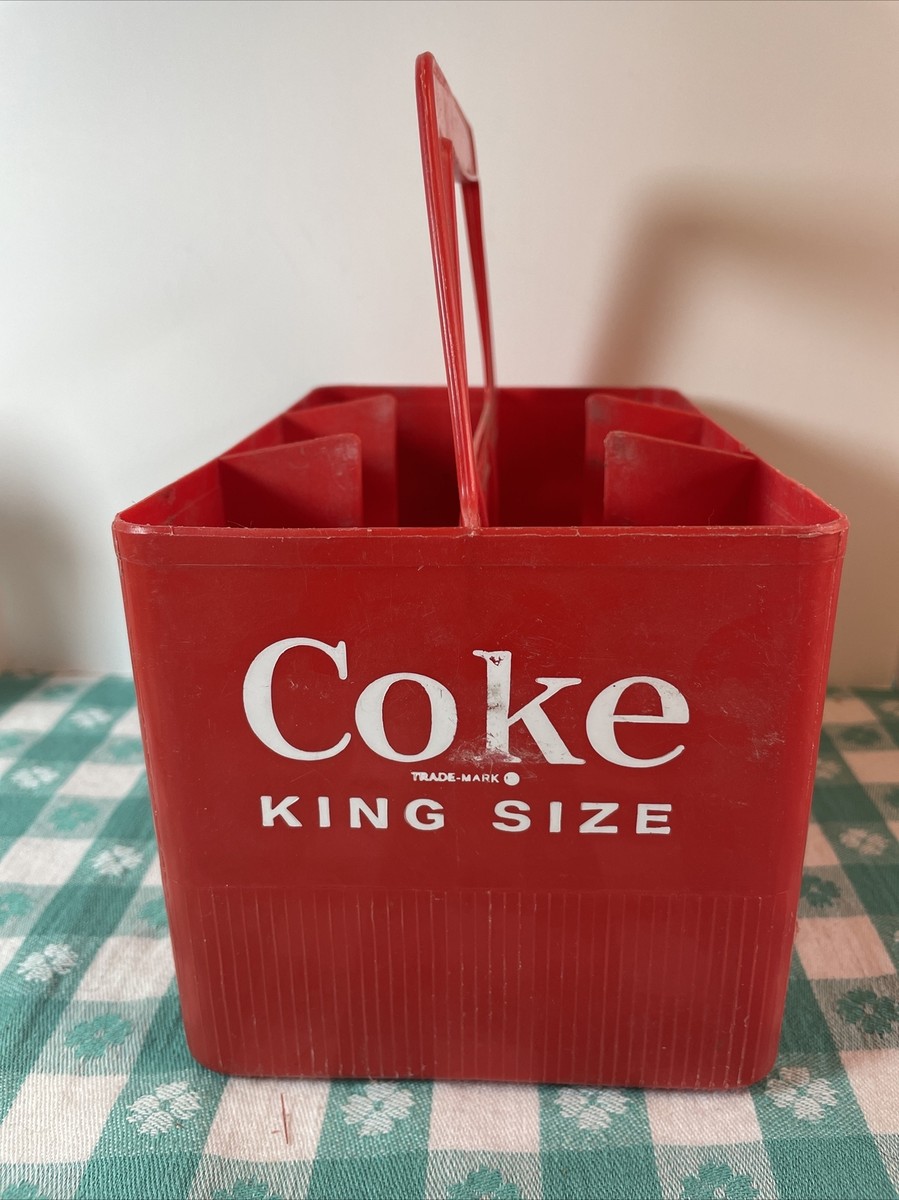 Vintage COCA-COLA Coke King Size RED PLASTIC Six-Pack BOTTLE