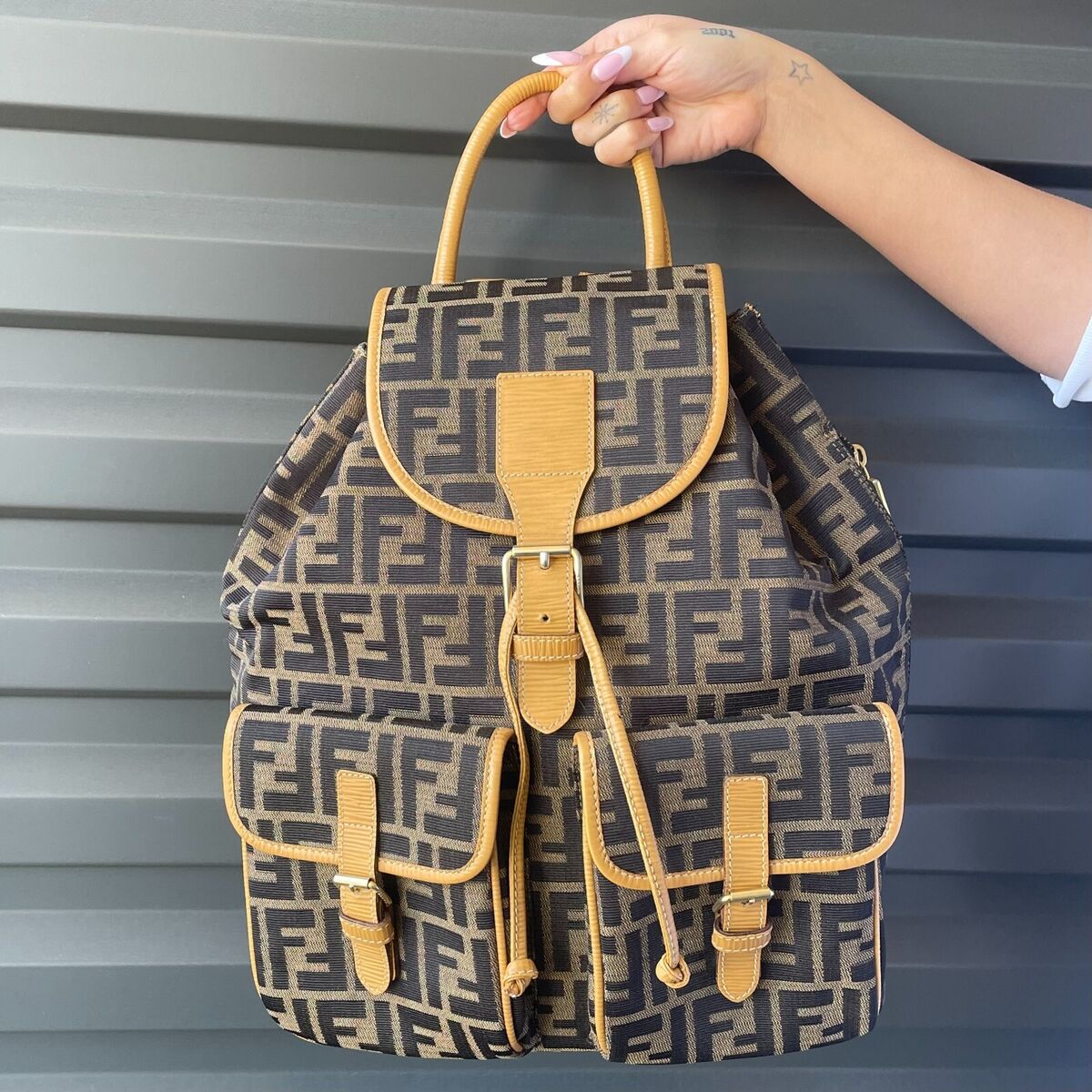 FENDI backpack Brown