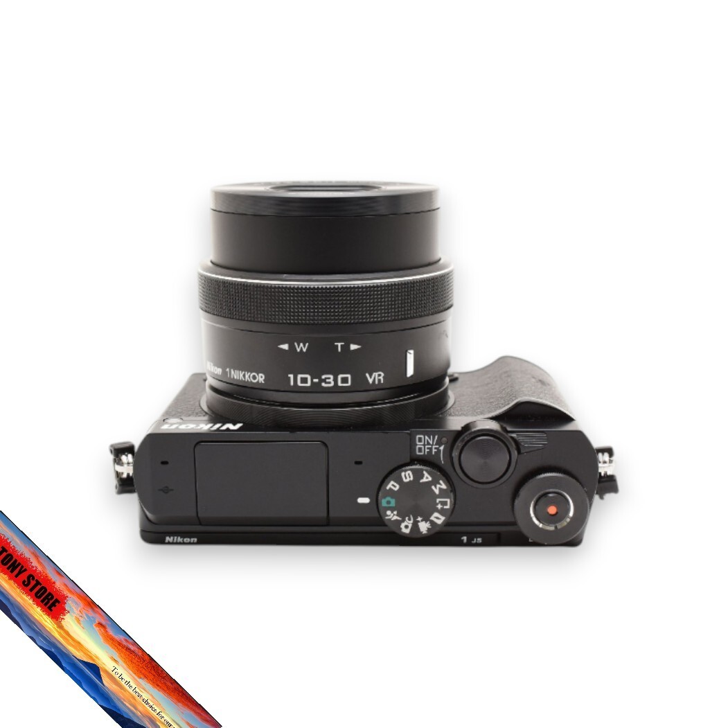 Nikon 1 J5 DSLR Compact Digital Camera Black 10-30mm f/3.5-5.6 VR