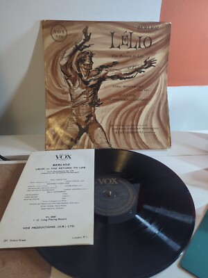 Berlioz: Lelio Or The Return To Life, VOX PL 8250, LP 1953 - CLASSICAL - VG-