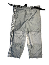 NIKE DRI-FIT Gray/Black Swoosh Warm ATHLETIC SWEAT-PANTS Running Gym Track Men S