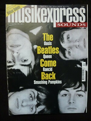 Musikexpress Sounds Heft November 1995 mit THE BEATLESS Come Back