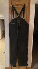 BLUE WORK N  SPORT HEAVY DUTY BIB OVERALLS LARGE REG SNOW SHOVELING WORK 100