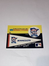 1986 Fleer Hippo Vaughn Minnesota Twins Fred Toney Pennant