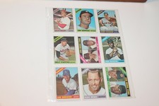 NINE ASSORTED VINTAGE 1966 TOPPS BASEBALL CARDS #5