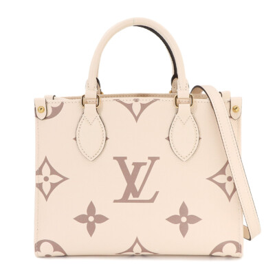 LOUIS VUITTON Bicolor Monogram Empreinte Onthego PM Tote Bag