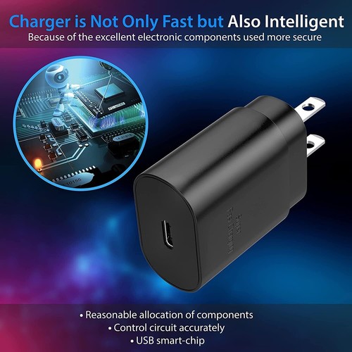 Samsung Super Fast Wall Charger 25W USB-C Compatible Black - Picture 6 of 7