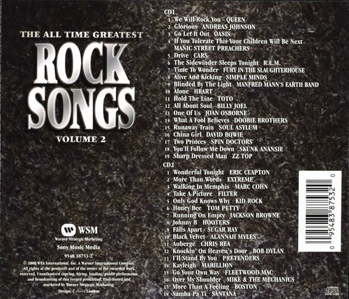 2 CD Best All Time Greatest Rock Compilation Volume 2 VA Import 37 Songs RARE - Picture 4 of 7