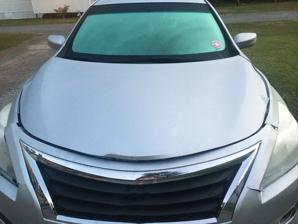 Parachoques delantero parrilla superior negro con moldura cromada para Nissan Altima 2013 2014 2015 Foto 2 de 4