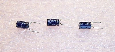 QTY (200) .68uf 50V 85' 4x7mm MINIATURE RADIAL ELECTROLYTIC 50MS7-0R68M RUBYCON