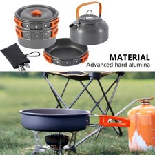 Camping Cookware Set Outdoor Portable Aluminum Tableware Cooking Equipment