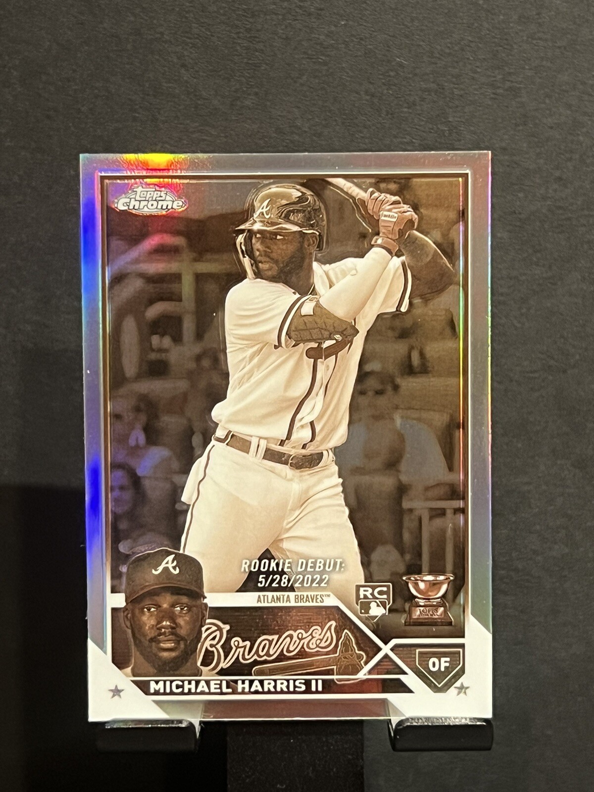 Michael Harris 2023 Topps Chrome Update Sepia Refractor Rookie #USC153 Braves