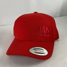Mac Tools Hat Cap Snapback Red Yupoong The Classics Embroidered