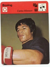 Carlos Monzon 1979 Edito Service SA Boxing Information Card  