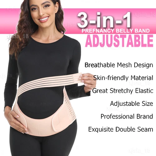 Schwangerschaft Bauch Bauch Band Umstandsband Bauch Taille Rücken Stützgürtel Bandage - Bild 5 von 33