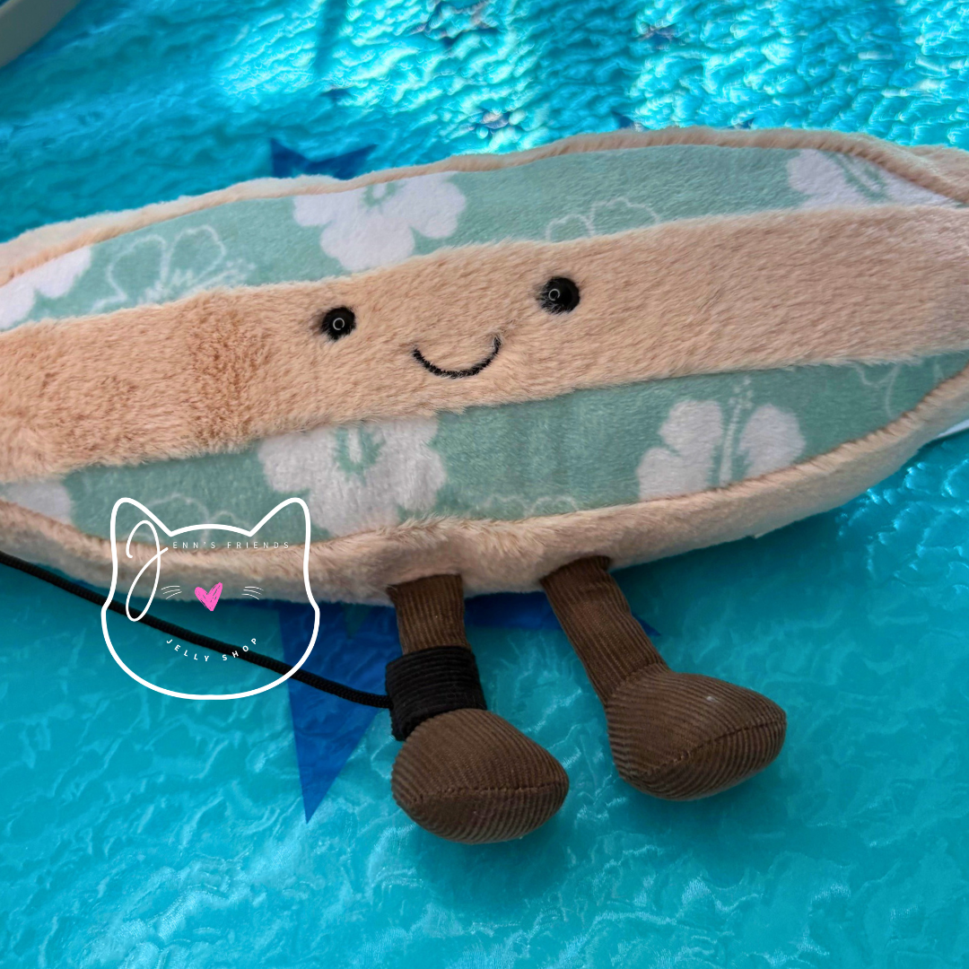 Jellycat Amuseables SPORTS SURFBOARD New BNWT Soft Plush Toy Surf