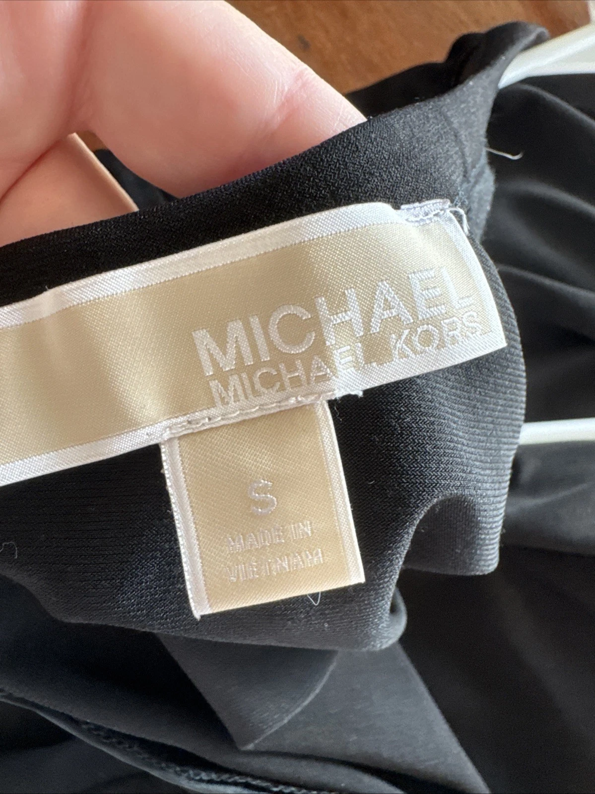 MICHAEL Kors Vestito Donna Spalla Ecopelle Taglia S
