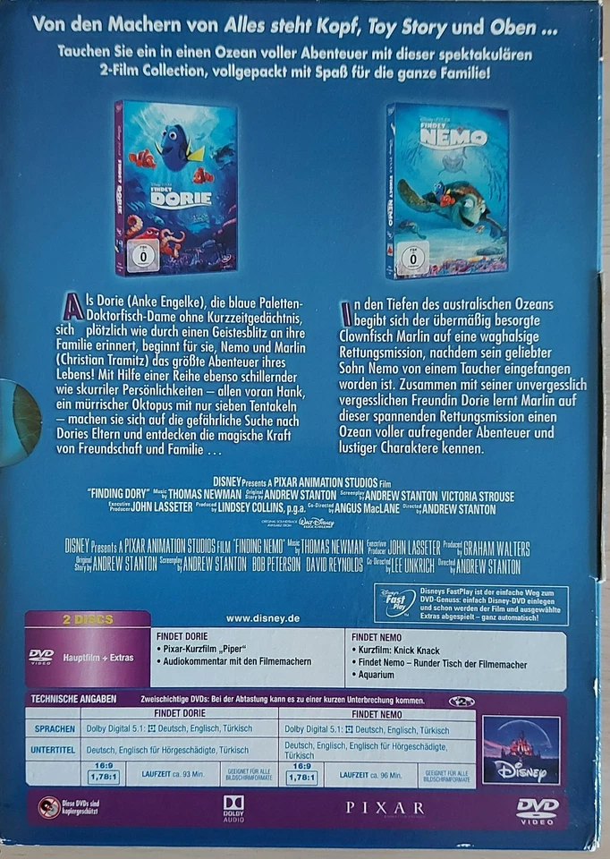 Findet Nemo + Findet Dorie (Pack) DVD Disney Pixar - Bild 2 von 3