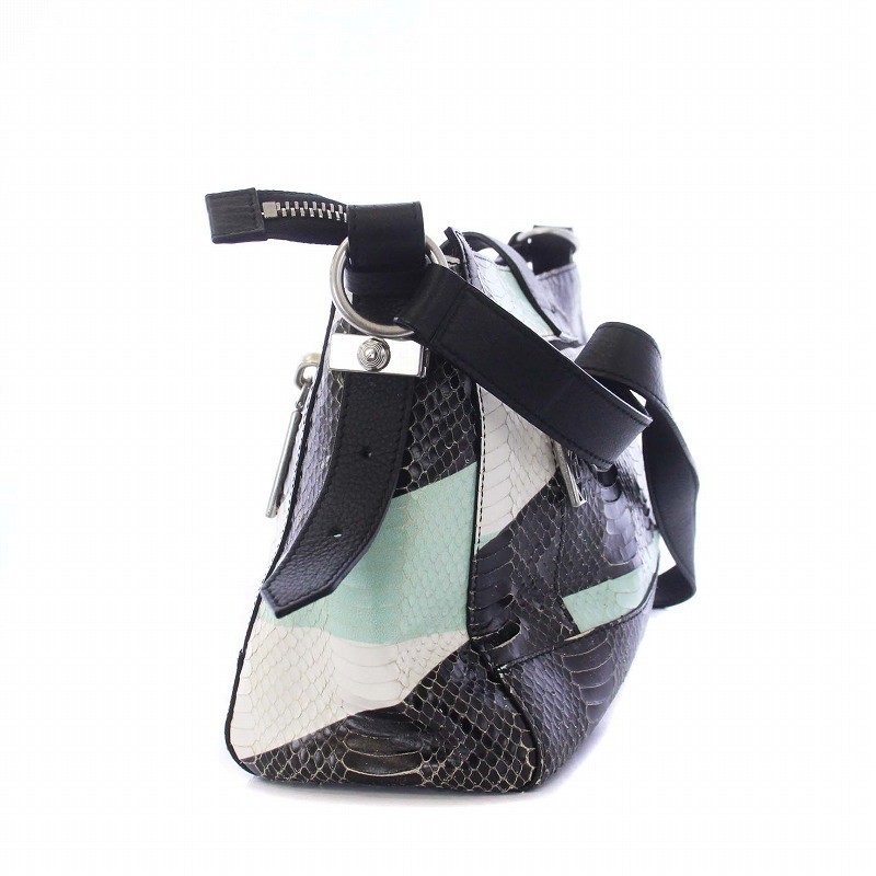 Kenzo Python Embossed Leather Shoulder Bag Crossb… - image 2