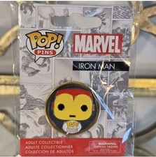Funko × Marvel's Iron Man Pop! Pin with Red and Yellow
