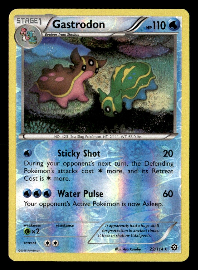 Gastrodon Rare Reverse Holo XY - Steam Siege 29/114 LP Pokémon TCG