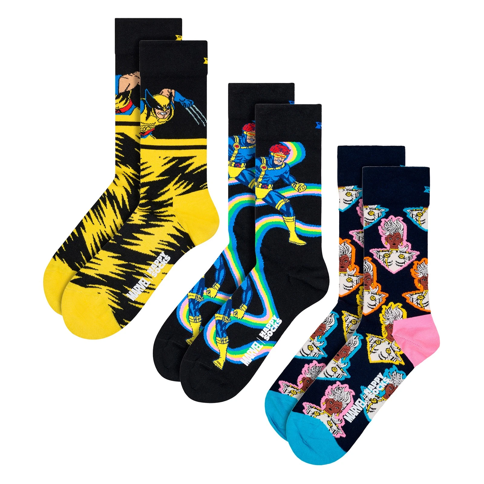 Happy Socks - 3 Pack X-Men Socks Bundle Novelty Socks | Gift Idea