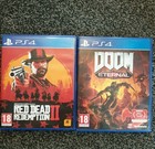 Lot de 2 jeux PS4 PlayStation 4 Doom Eternal et Red Dead Redemption