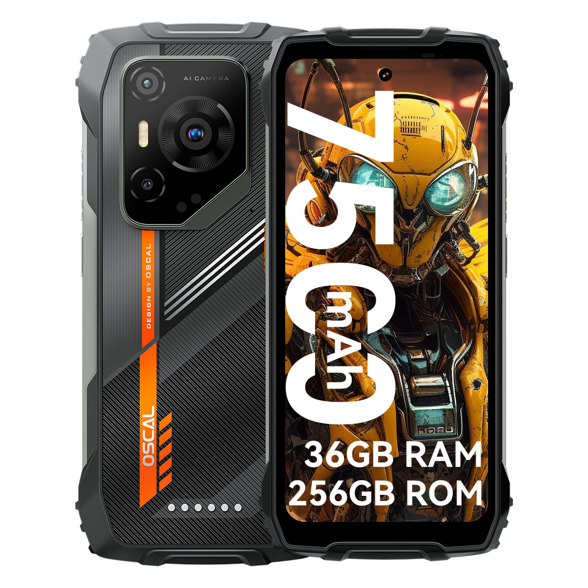 Blackview OSCAL PILOT 3 5G AI Rugged Smartphone 36GB+256GB 6.78" Android 15 NFC