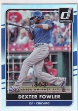 DEXTER FOWLER /363 DONRUSS CAREER STAT LINE PARALLEL CUBS #114 2016 16 PANINI