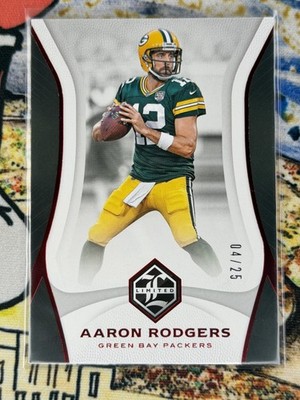 2018 Panini Limited #35 Aaron Rodgers Ruby Spotlight #/25