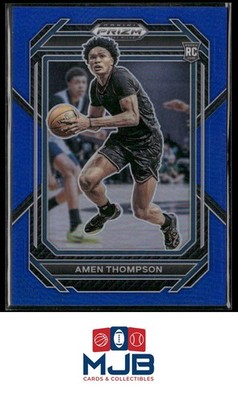 2023 Panini Prizm Draft Picks Amen Thompson Blue #091/199 #4 Rookie
