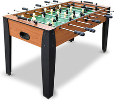 54-Inch Hurricane Foosball Table for Family Game Rooms with Light Cherry Finish,