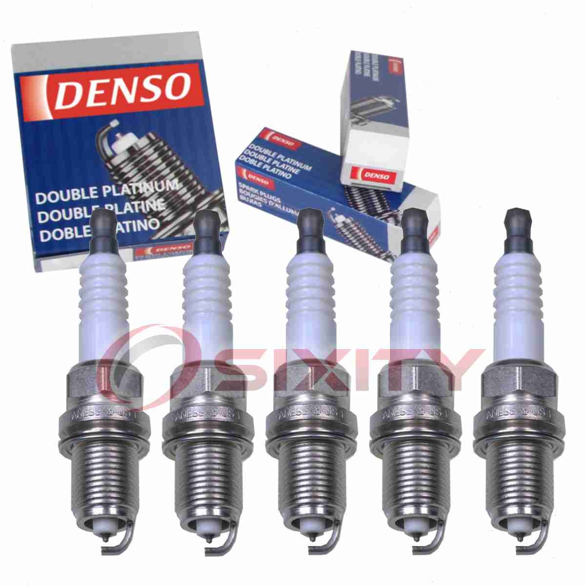 5 pc Denso Platinum Long Life Spark Plugs for 1998-2000 Volvo S70 2.3L 2.4L vv