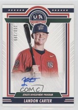 2022 Panini USA Baseball Stars & Stripes 200/399 Landon Carter #ADP1-LC Auto 8d4