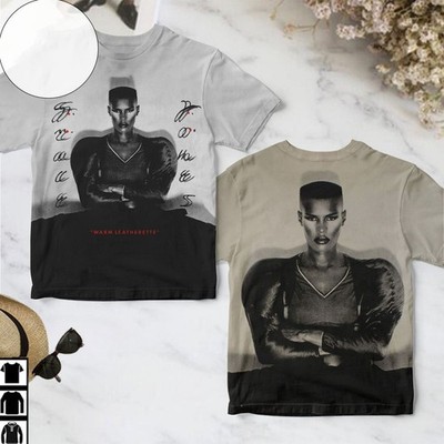 Grace Jones Warm Leatherette Album Tour 3D T-shirt S to 5XL GG148 FREE SHIP