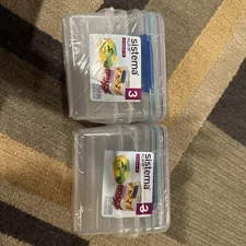 Sistema KLIP IT 4.1 Cup Plastic Food Storage Containers, Set 3,Stackable Lot 2