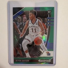 Panini 2020-21 Prizm Draft Picks Devon Dotson RC #72 Kansas Jayhawks
