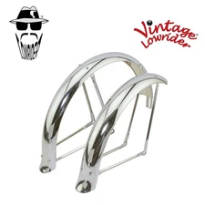 20" Lowrider Classic Bike Flared Adjustable Fender Set Chrome Bicycle fender
