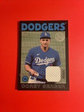 2021 Topps - 1986 Topps Baseball Relics Corey Seager #86R-CS Black /199 (MEM)
